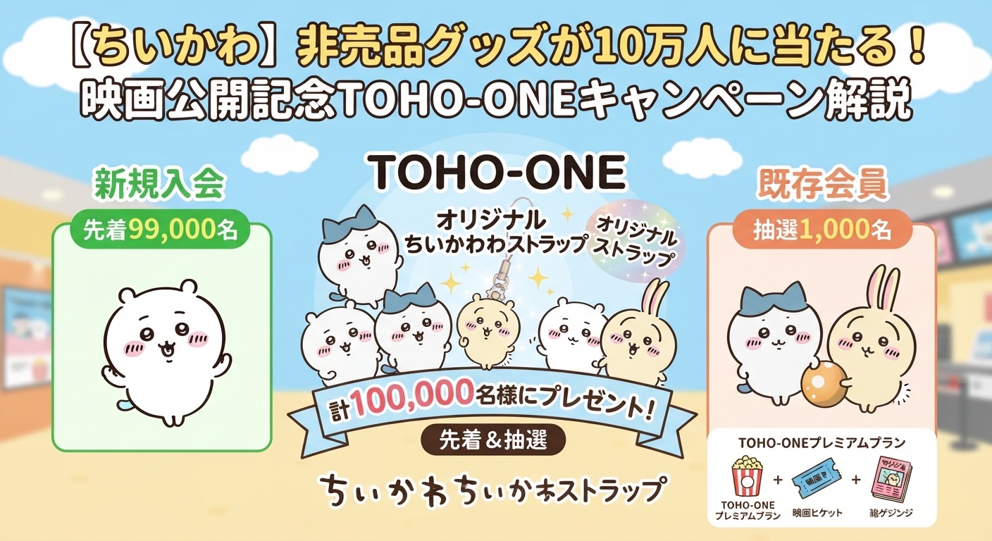 ちいかわTOHO-ONEキャンペーンアイキャッチ画像