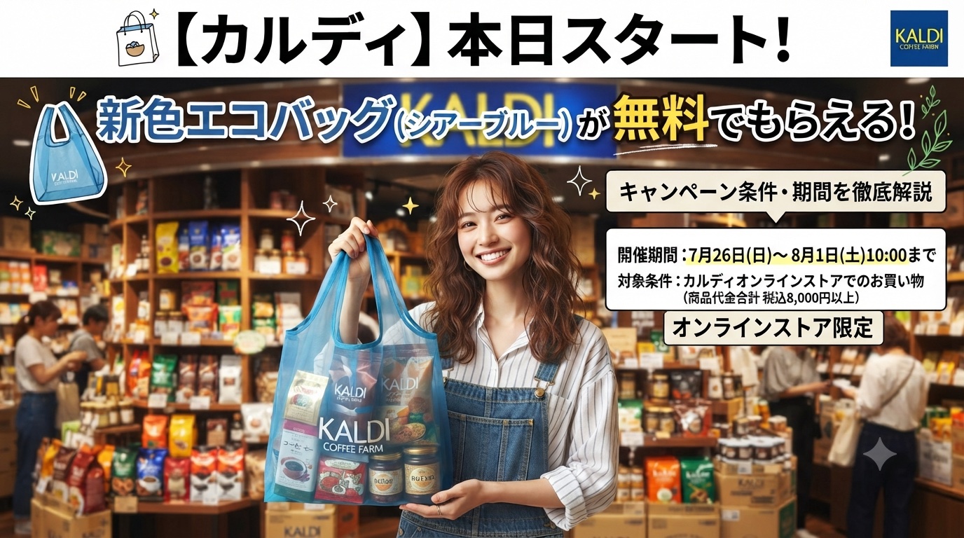 カルディエコバック無料配布アイキャッチ画像
