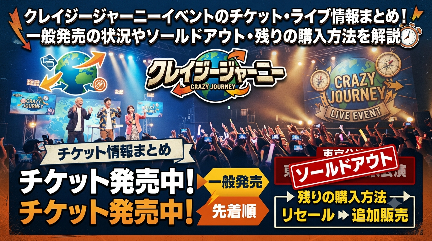 クレイジージャーニーイベントチケットアイキャッチ画像